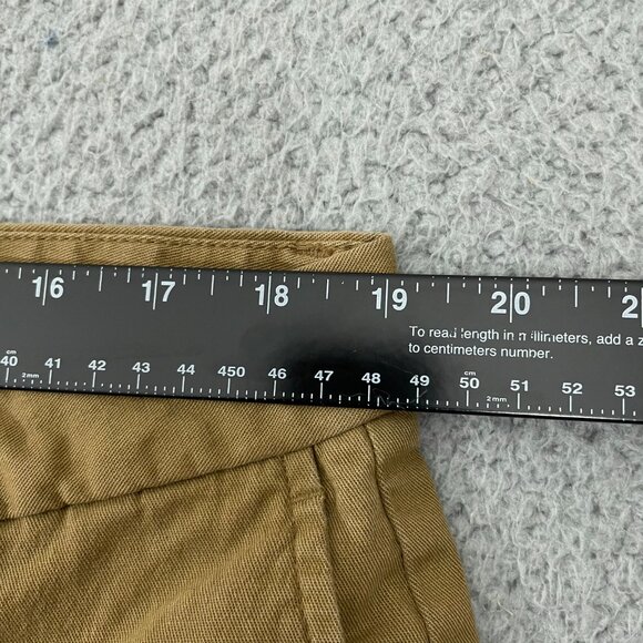 Old Navy Chino Pants Men 38x29 Tan Athletic Built in Flex Flat Front - Picture 6 of 10